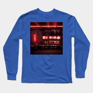 Cyberpunk Tokyo Ramen Shop Long Sleeve T-Shirt